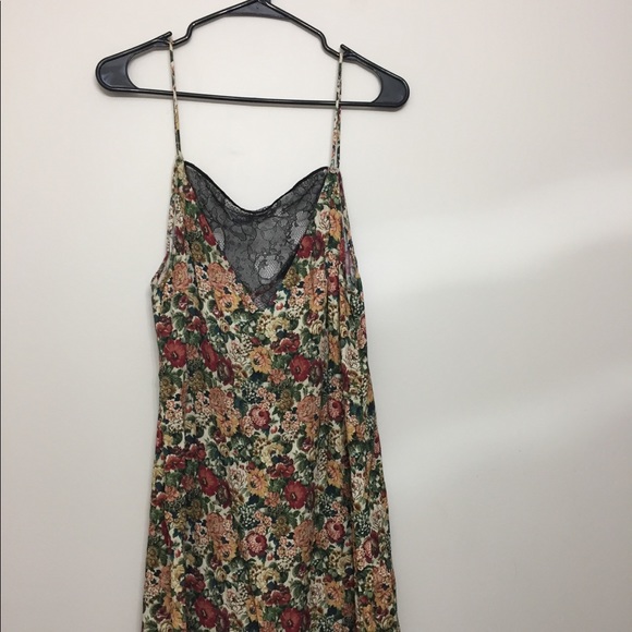 Zara Dresses & Skirts - Zara floral with lace slip dress Sz L